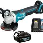 Makita 18v Lxt Cordless Angle Grinder 115mm 5ah, Dga455rtj
