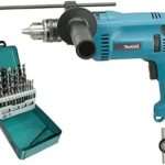 Makita HP1640KX2 - Percussion drill, 680 W, 0-2800 RPM, 1.8kg