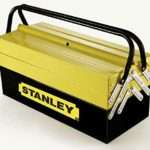 Stanley 21" Metal 2 Drawer Tool Box, Black/Yellow - STST81400