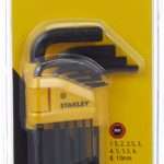 Stanley 0-69-253 Straight Male Elbow Hex Key 10 Piece Set