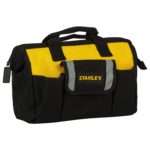 STANLEY STST512114 12'' Multipurpose Tools Storage Water Proof Open Mouth Bag (Yellow-Black)