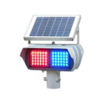 LED Solar Burst flash traffic/Police warning Light Red & Blue Single