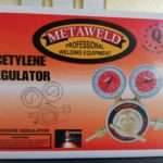 METAWELD ACETYLENE GAS REGULATOR WITH GAUGES
