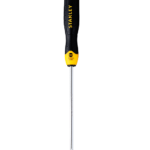 STANLEY STMT60827-8 Cushion Grip Slotted Standard Screwdriver, 6.5 mm x 125 mm, Black & Yellow