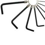 10 PC HEX KEY RING SET