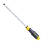 STANLEY STMT60822-8 Cushion Grip Slotted Standard Screwdriver, 5 mm x 100 mm, Black & Yellow