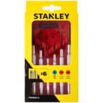 6 PIECE SCREWDRIVER PRECISION SET - RED BASE CASE STHT66039-8