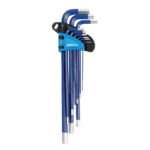 GAZELLE G80141 1.5-10MM LONG ARM BALLPOINT HEX KEY, 9-PIECE SET