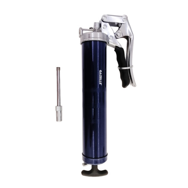 GAZELLE G80271 500CC PISTOL GRIP GREASE GUN, WITH STEEL EXTENSION AND COUPLER