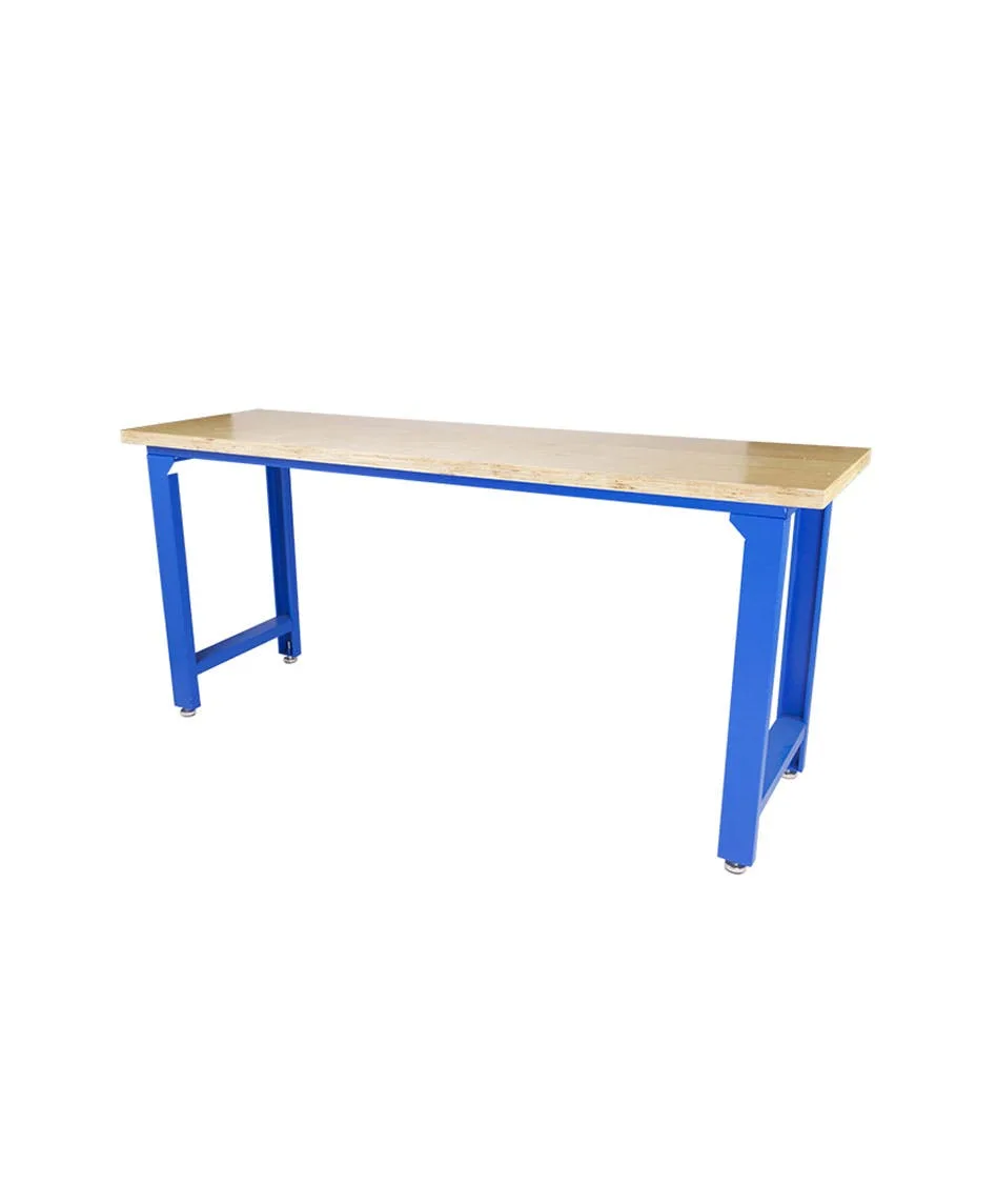 GAZELLE G2602 79 IN. WOOD TOP WORKBENCH, STEEL FRAME