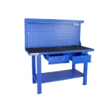 GAZELLE G2605 59 INCH STEEL WORKBENCH WITH PEGBOARD AND DRAWERS