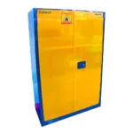 GAZELLE G2445Y 45 GALLON YELLOW SAFETY CABINET, 2 SHELVES