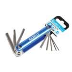 GAZELLE G80130 8 PC FOLDING HEX KEY SET(METRIC)