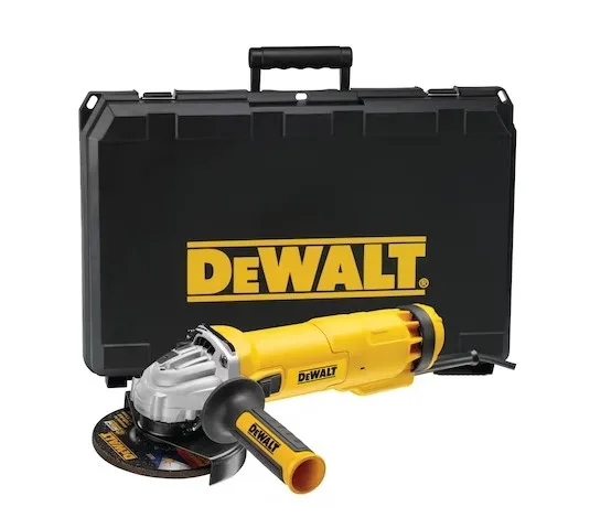 DWE4237K-QS Slider Switch Angle Grinder 125mm 1400w in Kit Box