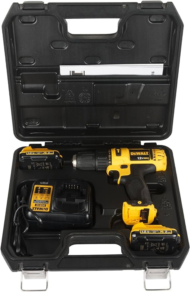 DeWalt DCD716D2-B5 12v Hammer Drill Driver 2 x 2.0AH Batteries & Charger