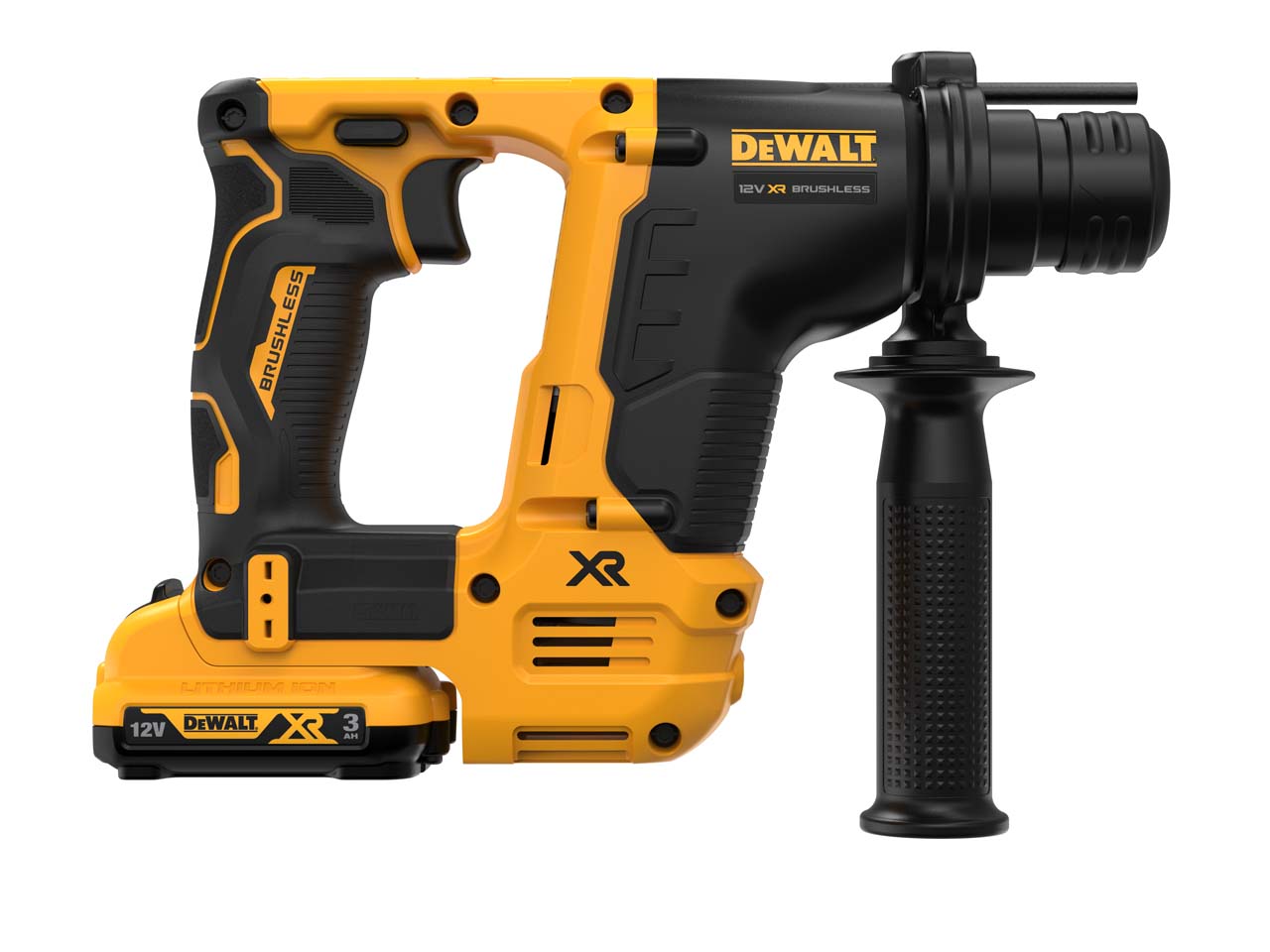 DeWalt DCH072L2-GB 12v Brushless SDS Plus Rotary Hammer 2 x 3.0AH Batteries & Charger