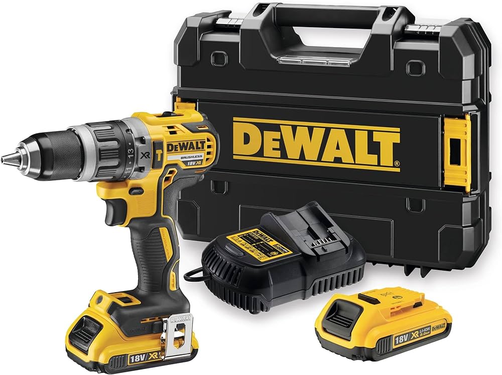 DeWalt DCD796D2-GB Brushless Hammer Drill Driver 18v 2 x 2.0AH Batteries & Charger