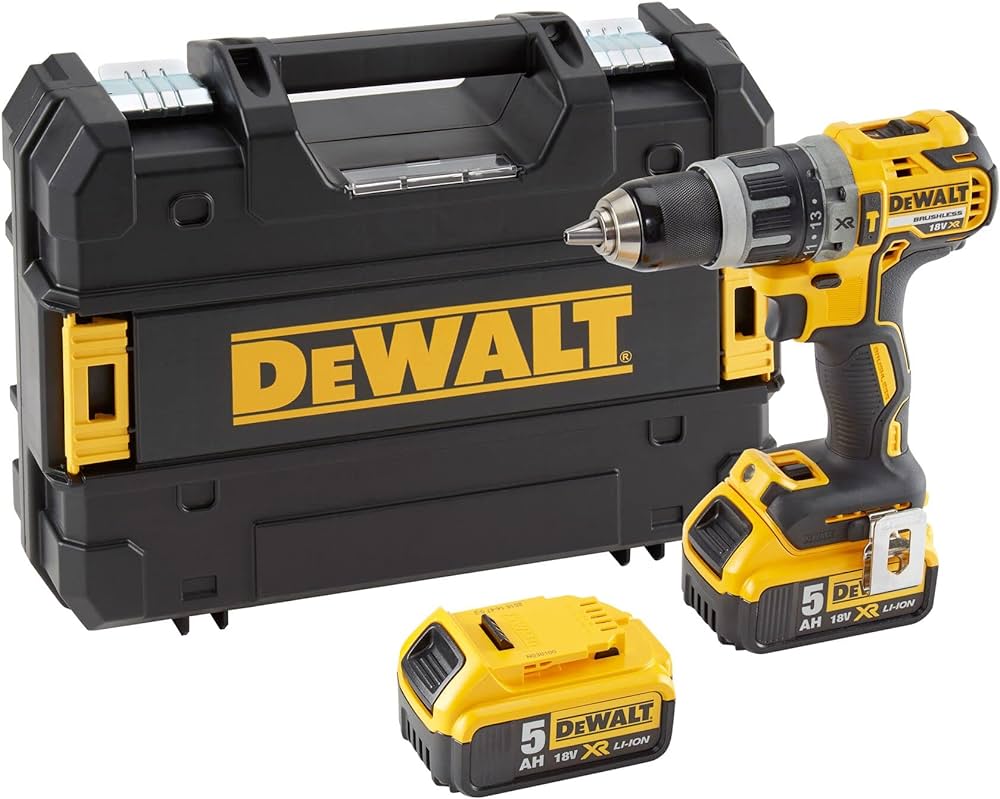 DeWalt DCD796P2-GB Brushless Hammer Drill Driver 18v 2 x 5.0AH Batteries & Charger