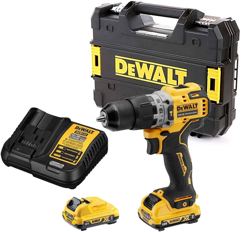 DeWalt DCD706D2-GB 12v Brushless Hammer Drill Driver 2 x 2.0AH Batteries & Charger