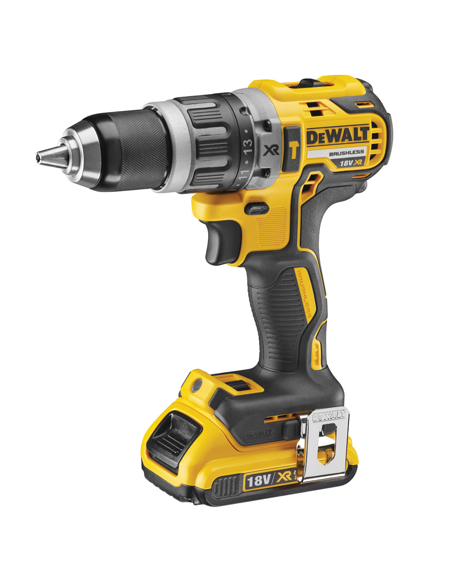 DeWalt DCD796D2-GB Brushless Hammer Drill Driver 18v 2 x 2.0AH Batteries & Charger