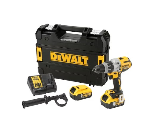 DeWalt DCD996P2-B5 Brushless Premium Hammer Drill Driver with 18v 2 x 5.0AH Batteries & Charger