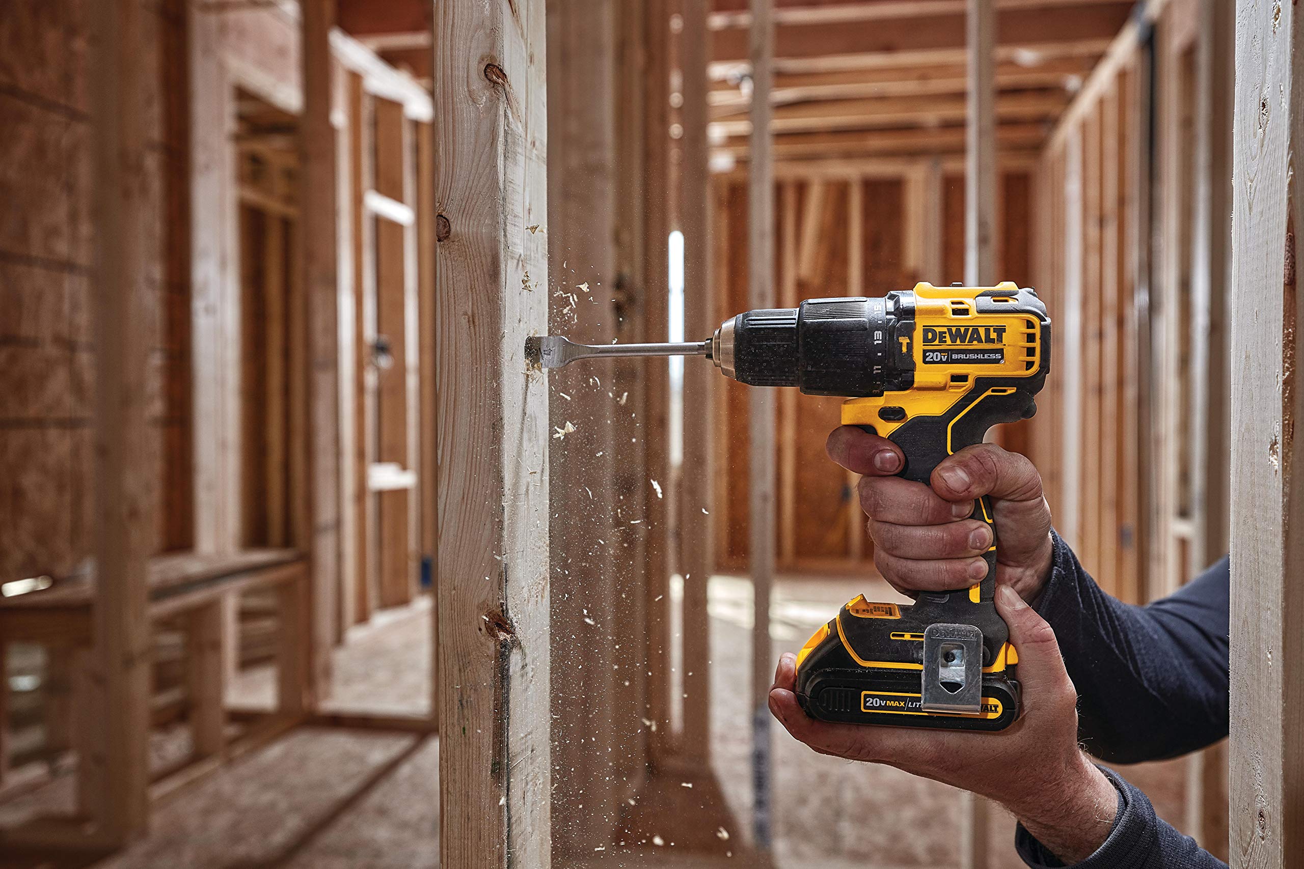 DeWalt DCD709S2T-GB Brushless Ultra Compact Hammer Drill Driver 18v 2 x 1.5AH Batteries & Charger