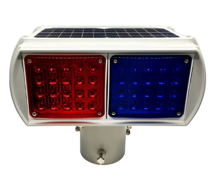 Strobe light for emergency vehicles solar warning light