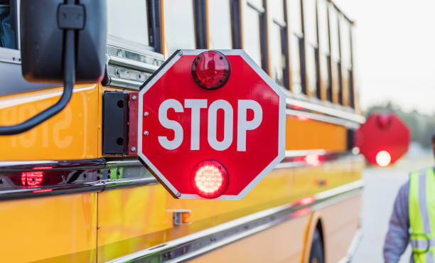 School Bus STOP Parking Sign