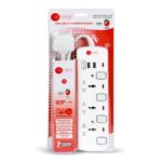 AFRA UNIVERSAL EXTENSION CORD 3 WAY 2 USB 3MTR