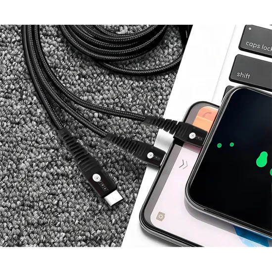 AFRA 1.2M USB A TO MICRO USB+TYPEC+LIGHTNING