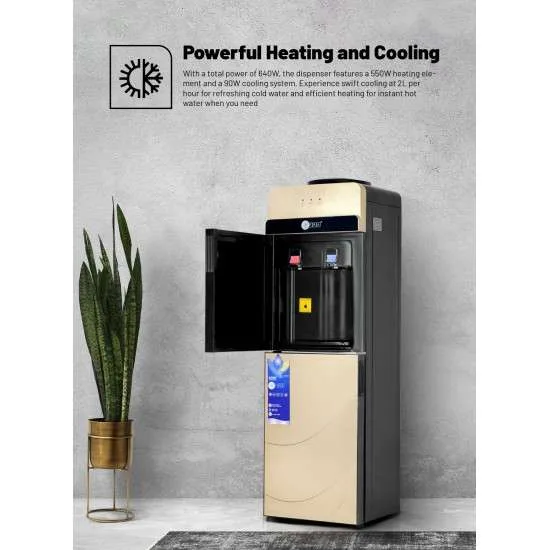 AFRA TOP LOADING WATER DISPENSER 2 TAP COVER