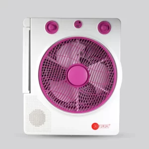 AFRA 12 RECHARGEABLE USB AC DC FAN 16LED