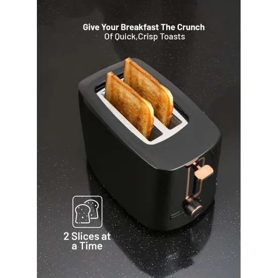 AFRA BREAKFAST TOASTER 2 SLOTS 700W BLACK
