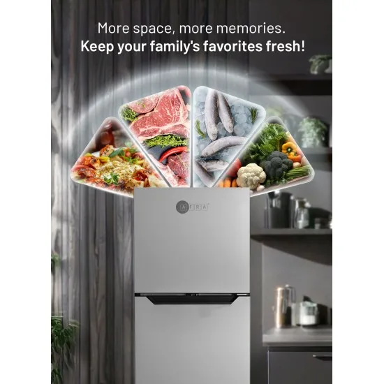 AFRA DOUBLE DOOR FROSTREFRIGERATOR CAPACITY 220L