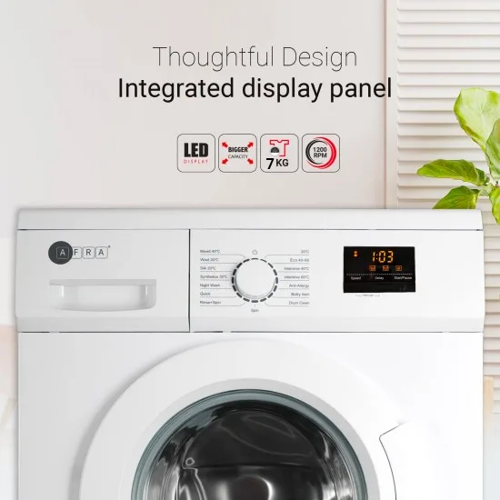 AFRA FRONT LOAD WASHING MACHINE 7KG 1200 RPM
