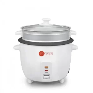 AFRA RICE COOKER 1.0L GLASS LID WHITE