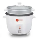 AFRA RICE COOKER 1.5L GLASS LID WHITE