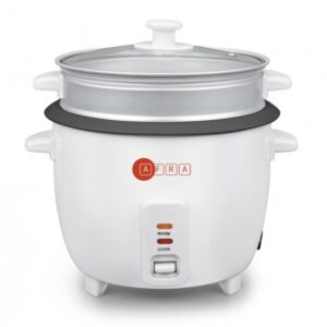 AFRA RICE COOKER 1.5L GLASS LID WHITE