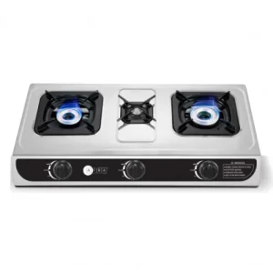 AFRA THREE BURNER GAS STOVE STAINLESS STEEL