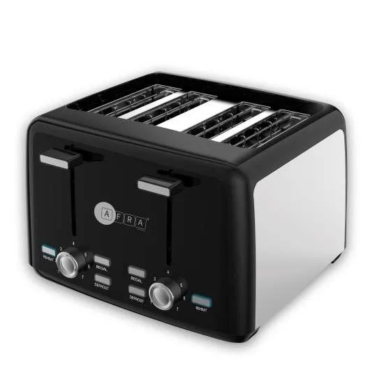 AFRA TOASTER 7 WAY HEAT SETTING BLACK