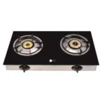 AFRA TWO BURNER TEMPERED GLASS TOP GAS STOVE