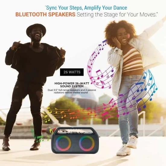 AFRA 26W 3.5 X2 HORN SIZE BLUETOOTH SPEAKER
