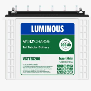 LUMINOUS 200AH 12V VOLTCHARGE TUBULAR BATTERY VCTTEX200