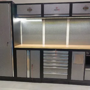 INDUSCO Workshop or Garage Metal Storage Cabinets - Industrial Workshop Equipment Tool Management System