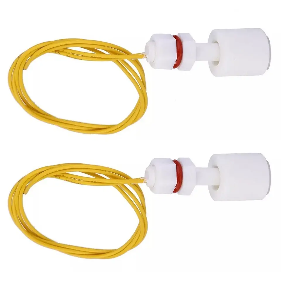 2Pcs PP Float Switch M8 46mm vertical water level sensor for fish tank